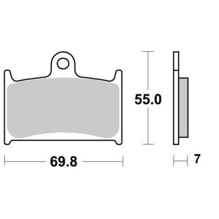 PERFTEC PLAQUETTES DE FREIN SEMI-MÉTAL S1049AR