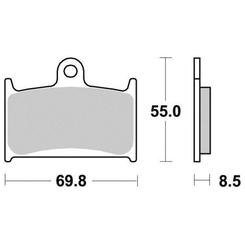 PERFTEC PLAQUETTES DE FREIN MÉTAL FRITTÉ S1049BNR
