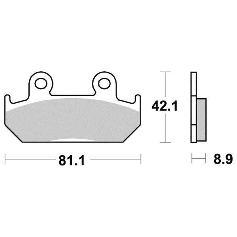PERFTEC PLAQUETTES DE FREIN SEMI-MÉTAL S1051R
