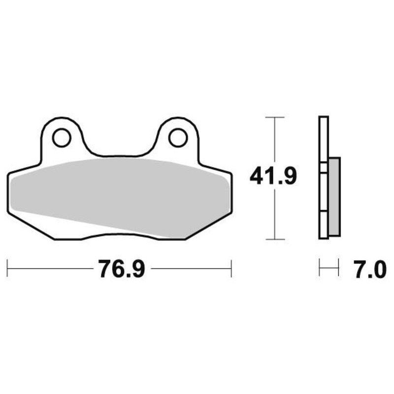 PERFTEC PLAQUETTES DE FREIN SEMI-MÉTAL S1053R