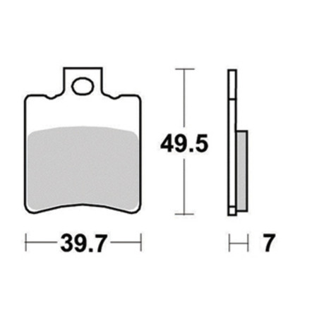 PERFTEC PLAQUETTES DE FREIN SEMI-MÉTAL S1065R