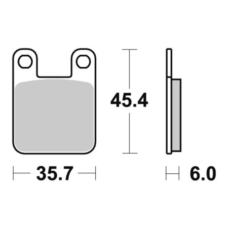 PERFTEC PLAQUETTES DE FREIN SEMI-MÉTAL S1066R