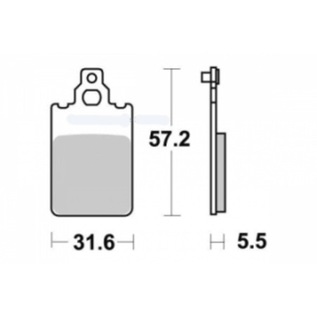 PERFTEC PLAQUETTES DE FREIN SEMI-MÉTAL S1069R