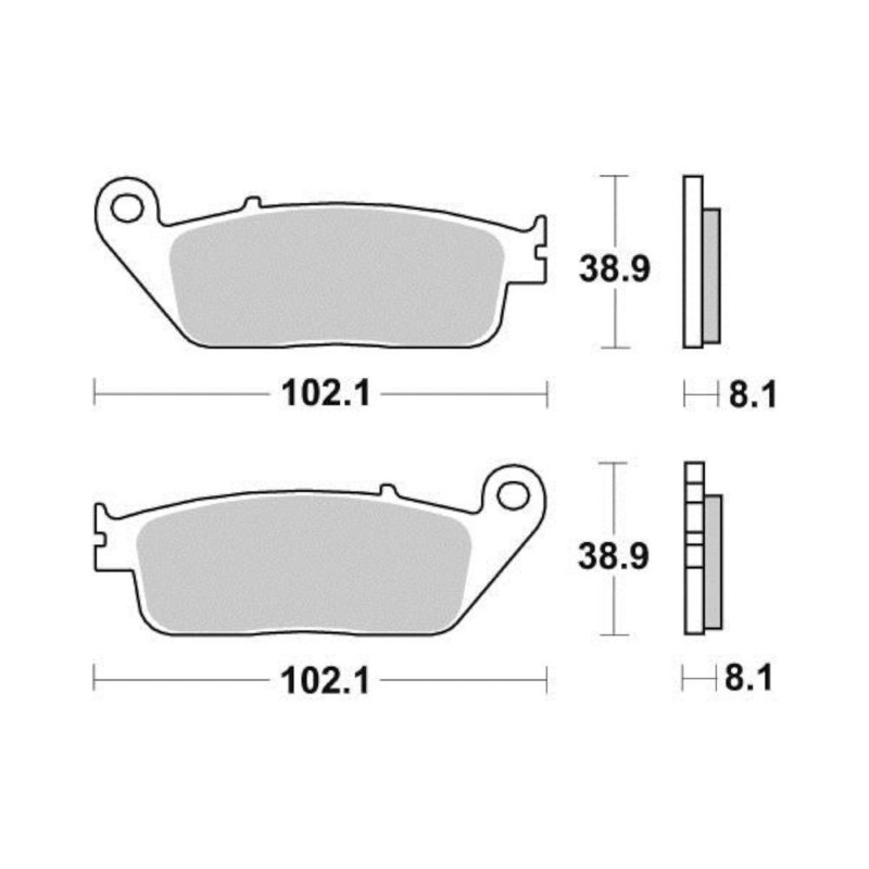 PERFTEC PLAQUETTES DE FREIN SEMI-MÉTAL S1071R