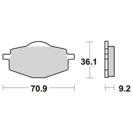 PERFTEC PLAQUETTES DE FREIN SEMI-MÉTAL S1081R