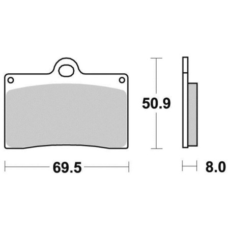 PERFTEC PLAQUETTES DE FREIN SEMI-MÉTAL S1083R