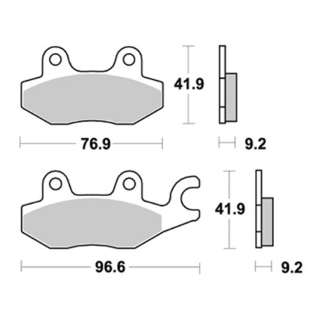 PERFTEC PLAQUETTES DE FREIN SEMI-MÉTAL S1085AR