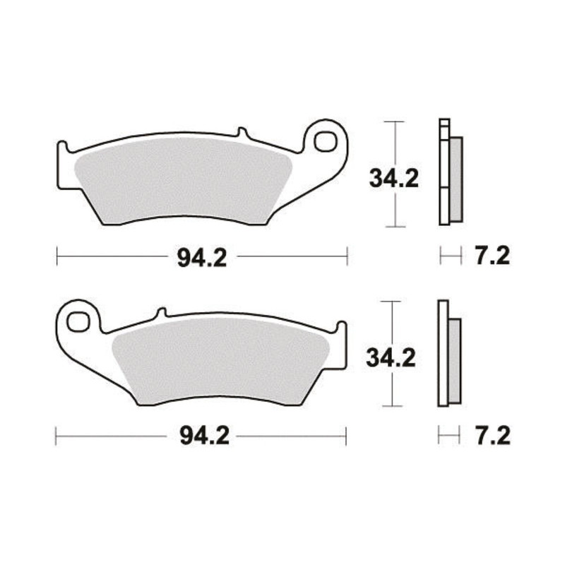 PERFTEC PLAQUETTES DE FREIN SEMI-MÉTAL S1098R