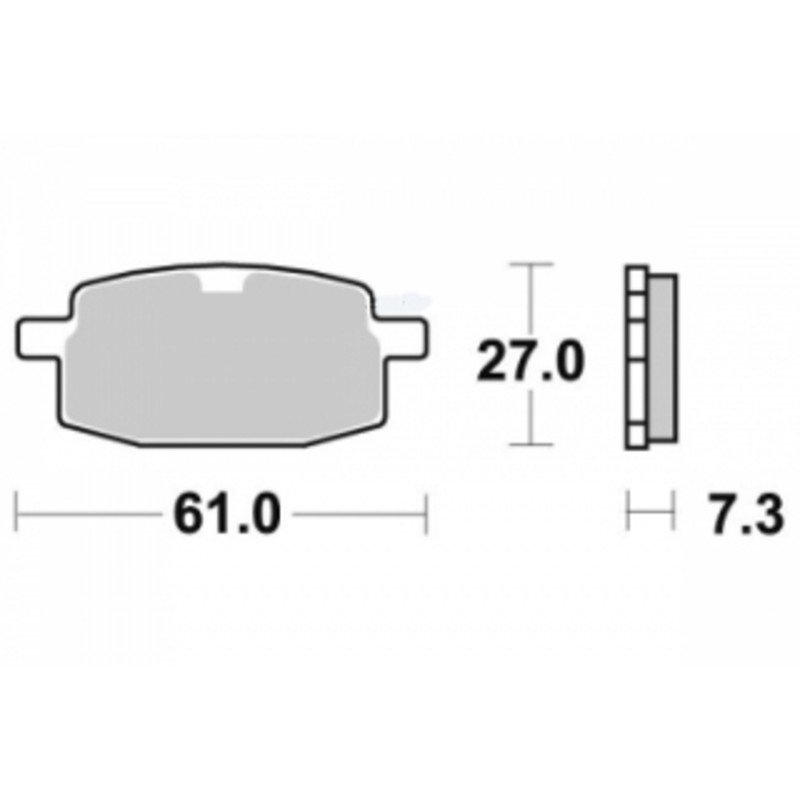 PERFTEC PLAQUETTES DE FREIN SEMI-MÉTAL S1102R