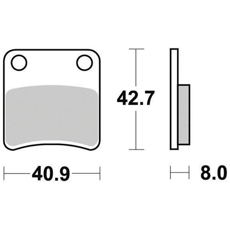 PERFTEC PLAQUETTES DE FREIN SEMI-MÉTAL S1104R