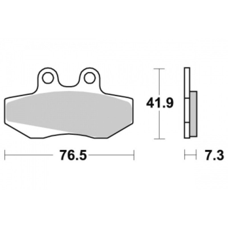 PERFTEC PLAQUETTES DE FREIN SEMI-MÉTAL S1107R