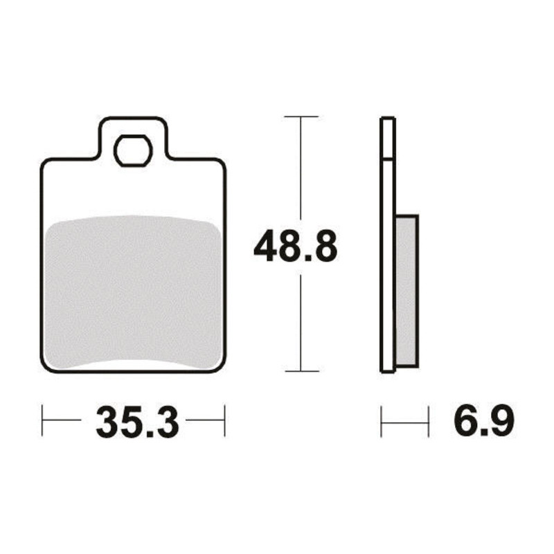 PERFTEC PLAQUETTES DE FREIN SEMI-MÉTAL S1108R