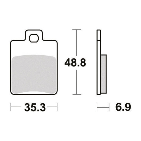 PERFTEC PLAQUETTES DE FREIN SEMI-MÉTAL S1108R