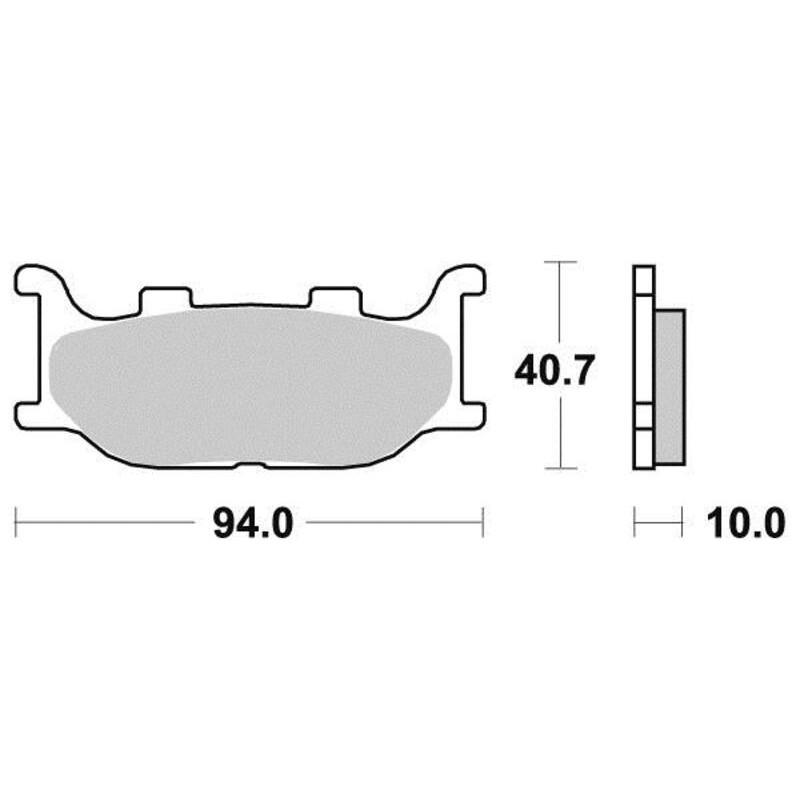 PERFTEC PLAQUETTES DE FREIN MÉTAL FRITTÉ S1109NR