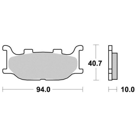 PERFTEC PLAQUETTES DE FREIN MÉTAL FRITTÉ S1109NR