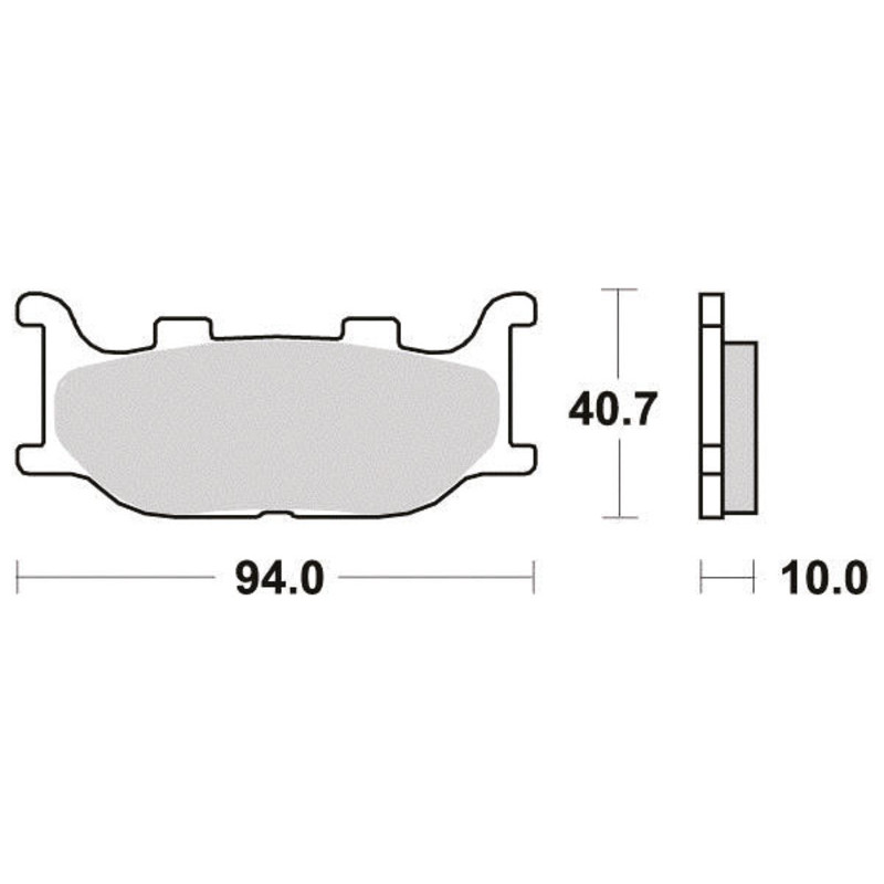 PERFTEC PLAQUETTES DE FREIN SEMI-MÉTAL S1109R