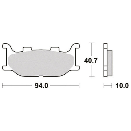 PERFTEC PLAQUETTES DE FREIN SEMI-MÉTAL S1109R