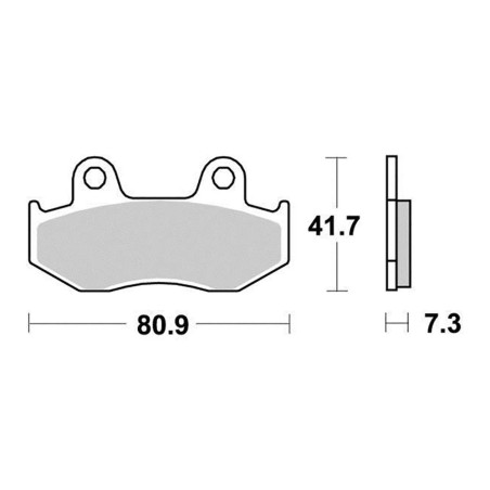 PERFTEC PLAQUETTES DE FREIN SEMI-MÉTAL S1115/2R