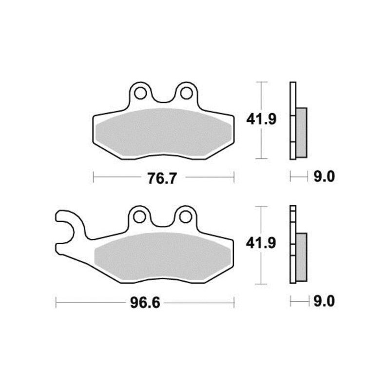 PERFTEC PLAQUETTES DE FREIN MÉTAL FRITTÉ S1118NR