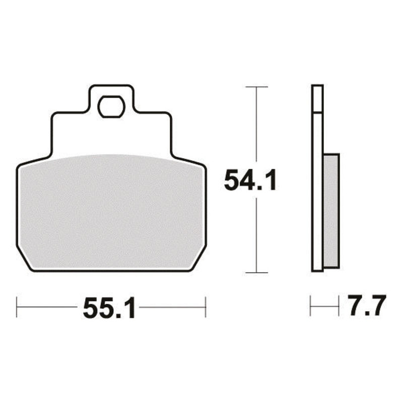 PERFTEC PLAQUETTES DE FREIN SEMI-MÉTAL S1122R