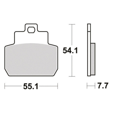 PERFTEC PLAQUETTES DE FREIN SEMI-MÉTAL S1122R