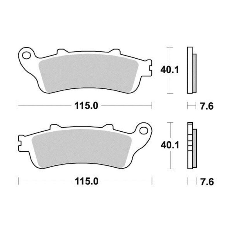 PERFTEC PLAQUETTES DE FREIN SEMI-MÉTAL S1165AR