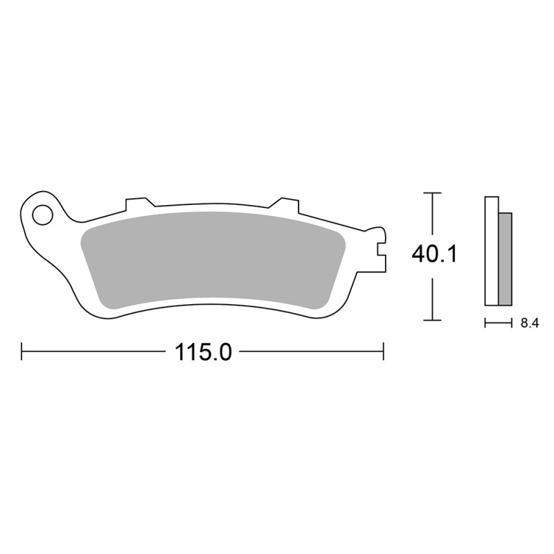 PERFTEC PLAQUETTES DE FREIN SEMI-MÉTAL S1165R