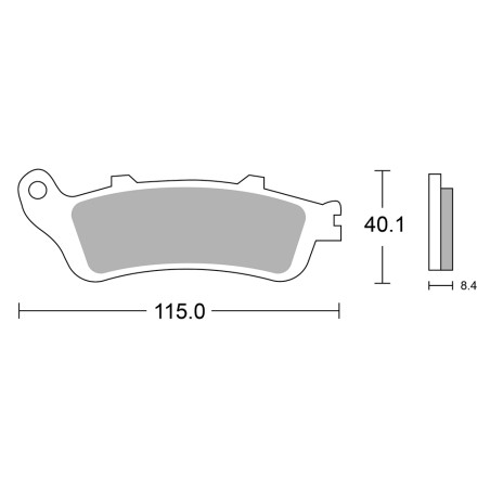 PERFTEC PLAQUETTES DE FREIN SEMI-MÉTAL S1165R