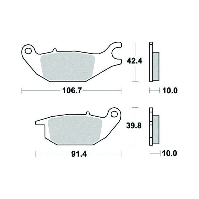 PERFTEC PLAQUETTES DE FREIN MÉTAL FRITTÉ S1167N