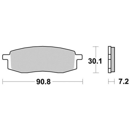 PERFTEC PLAQUETTES DE FREIN MÉTAL FRITTÉ S1241N