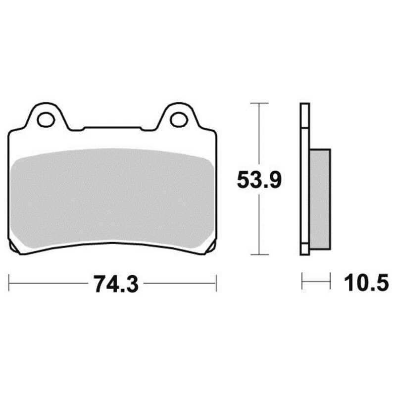 PERFTEC PLAQUETTES DE FREIN SEMI-MÉTAL S1242AR