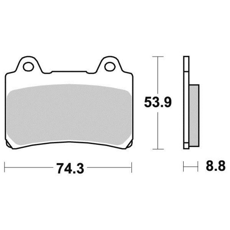PERFTEC PLAQUETTES DE FREIN SEMI-MÉTAL S1242R