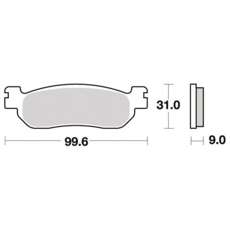 PERFTEC PLAQUETTES DE FREIN SEMI-MÉTAL S1263R