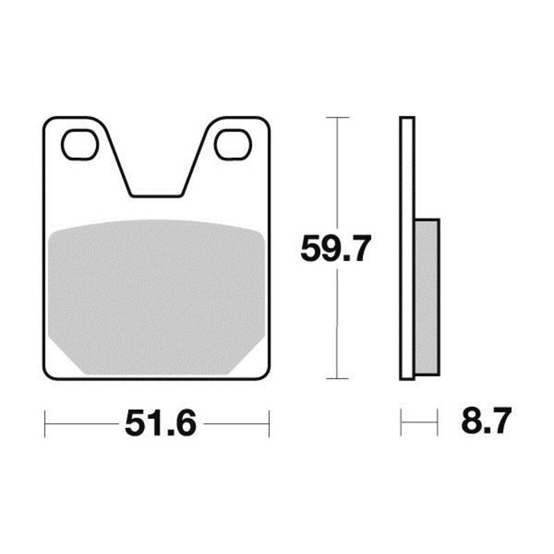 PERFTEC PLAQUETTES DE FREIN MÉTAL FRITTÉ S1264N