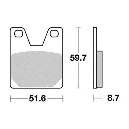 PERFTEC PLAQUETTES DE FREIN MÉTAL FRITTÉ S1264N