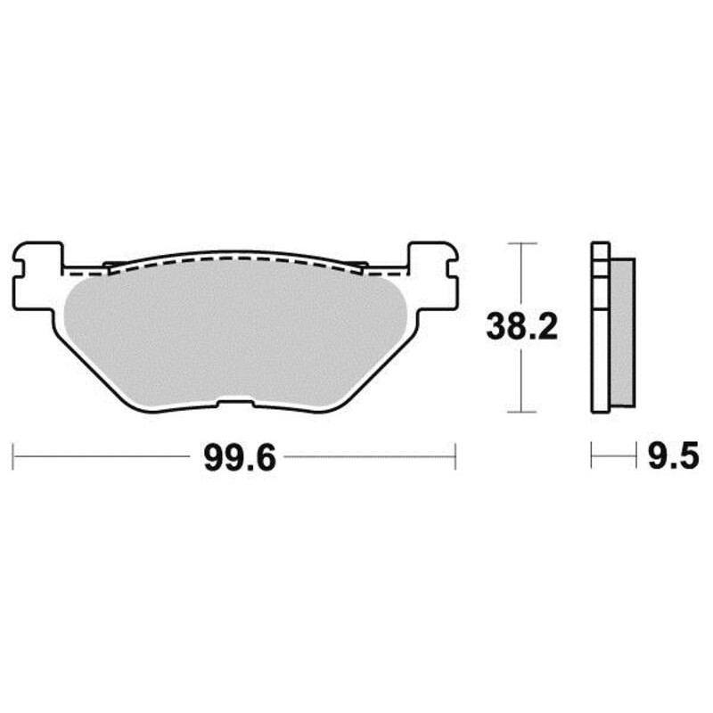 PERFTEC PLAQUETTES DE FREIN SEMI-MÉTAL S1269AR
