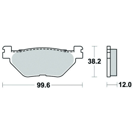 PERFTEC PLAQUETTES DE FREIN SEMI-MÉTAL S1269R