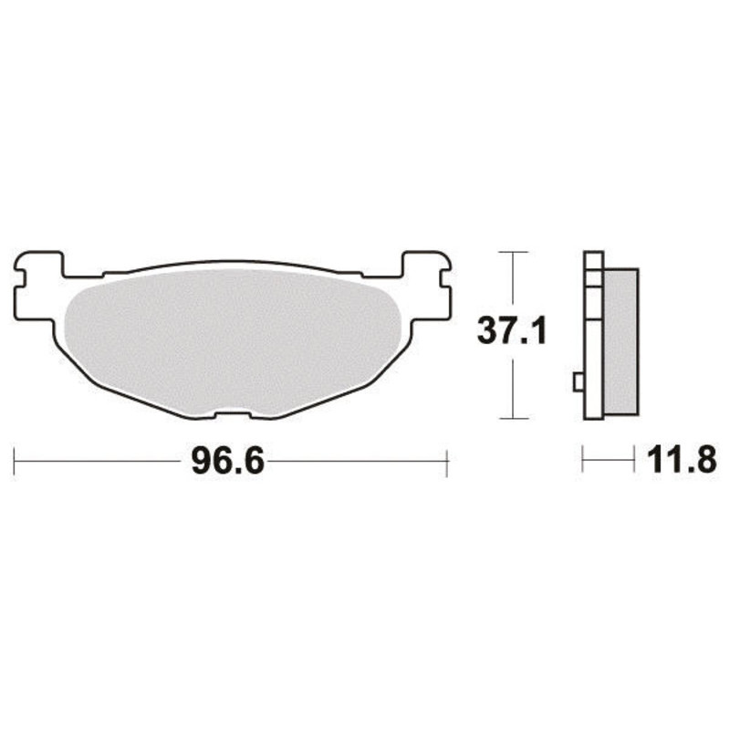 PERFTEC PLAQUETTES DE FREIN SEMI-MÉTAL S1275R