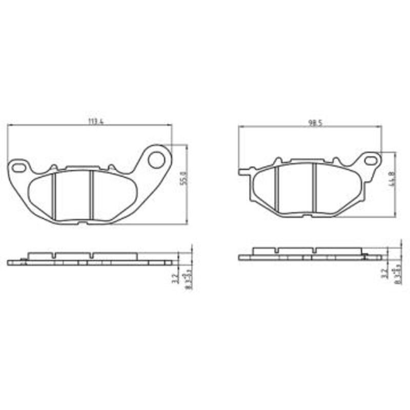 PERFTEC PLAQUETTES DE FREIN SEMI-MÉTAL S1289R
