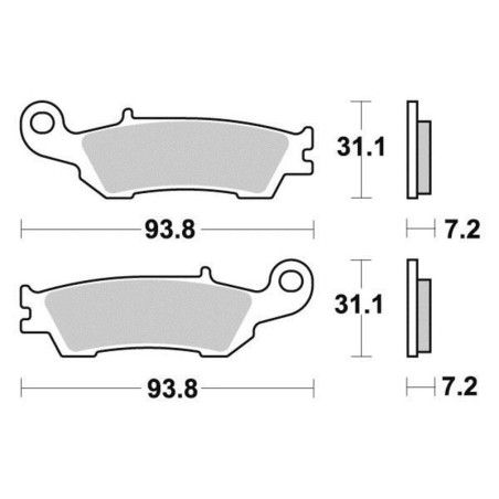 PERFTEC PLAQUETTES DE FREIN SEMI-MÉTAL S1290R