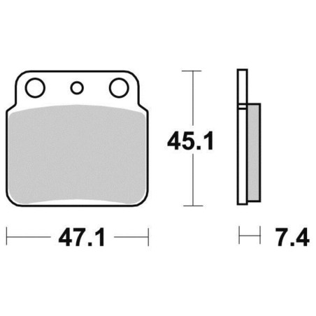 PERFTEC PLAQUETTES DE FREIN SEMI-MÉTAL S1341R