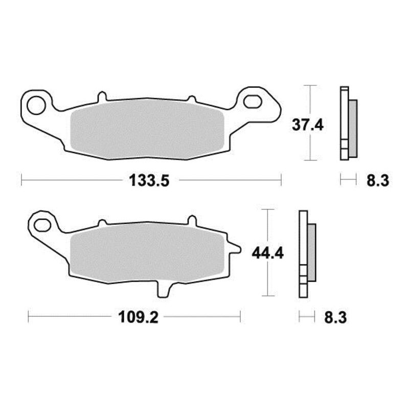 PERFTEC PLAQUETTES DE FREIN MÉTAL FRITTÉ S1352NR