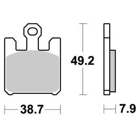 PERFTEC PLAQUETTES DE FREIN MÉTAL FRITTÉ S1354NR