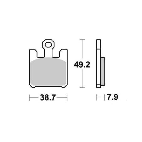PERFTEC PLAQUETTES DE FREIN SEMI-MÉTAL S1354R