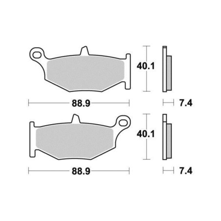 PERFTEC PLAQUETTES DE FREIN SEMI-MÉTAL S1359R