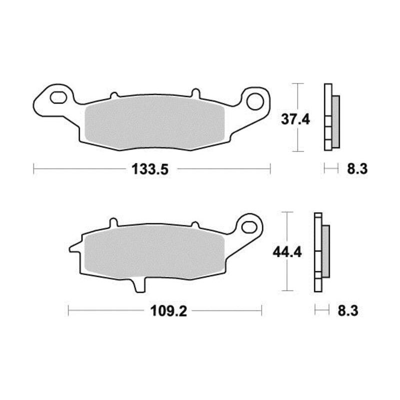 PERFTEC PLAQUETTES DE FREIN SEMI-MÉTAL S1435R