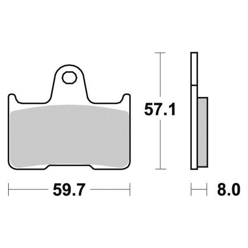 PERFTEC PLAQUETTES DE FREIN SEMI-MÉTAL S1436R