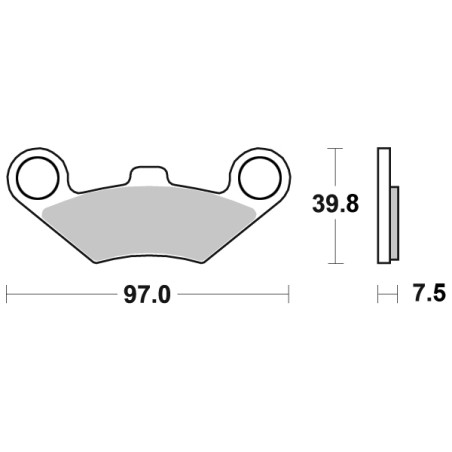 PERFTEC PLAQUETTES DE FREIN SEMI-MÉTAL S1453R