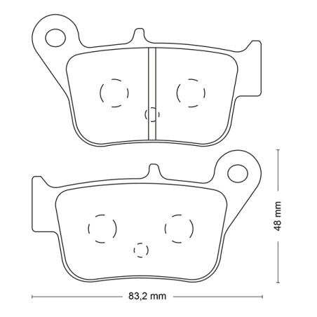 PERFTEC PLAQUETTES DE FREIN MÉTAL FRITTÉ S1628NR