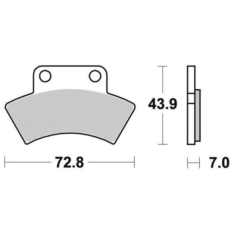 PERFTEC PLAQUETTES DE FREIN SEMI-MÉTAL S1950R